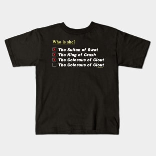 The Sandlot "Who is she?" Kids T-Shirt